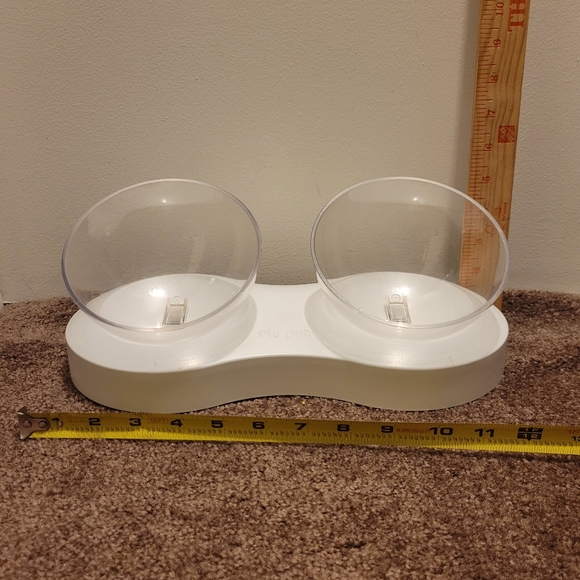 FOREYY Elevated Raised Pet Bowls for Cats & Small Dogs Stand Feeder 20° Tilt - Picture 1 of 10